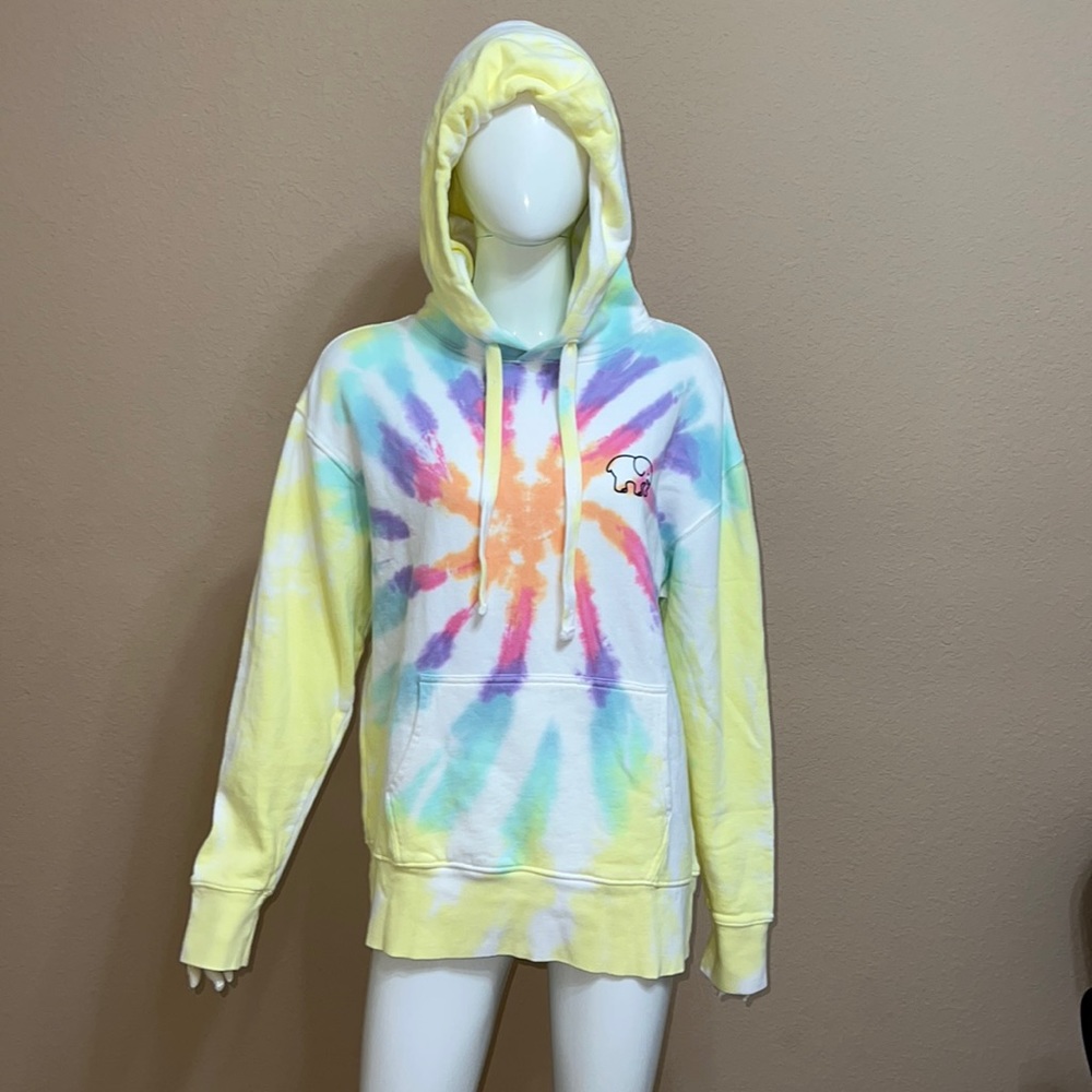 NWOT:  Ivory Ella Tie Dye Hoodie “Rainbow Burst”